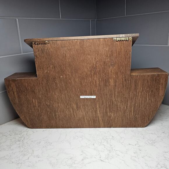 Vintage 1990 HOL House of Lloyd Noah’s Ark 6 Ceramic Figures w/ Wooden Ark BOX - Picture 5 of 7